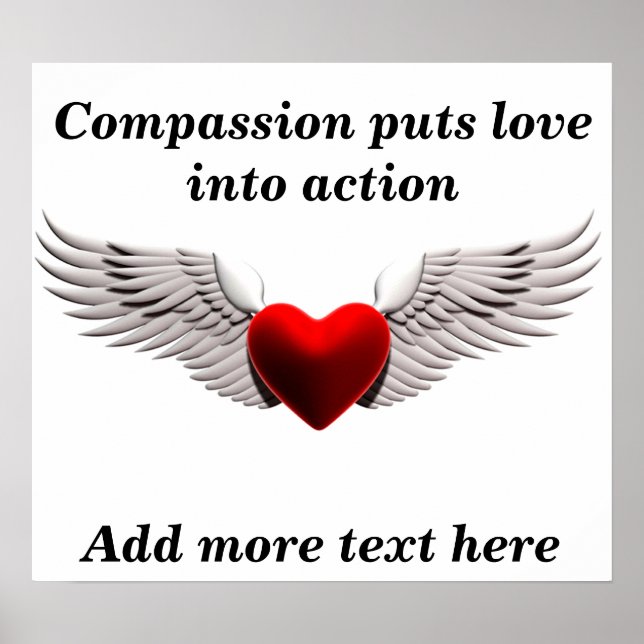 Póster Amor y compasión (Frente)