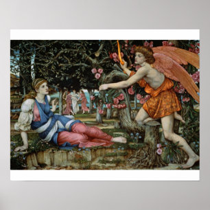 Póster Amor y el virginal (aceite en lona)