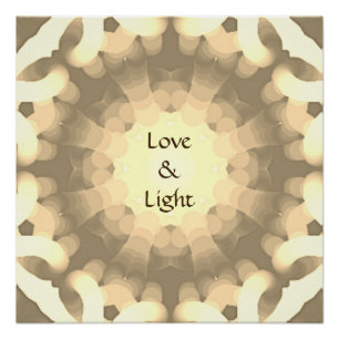 Póster Amor y luz