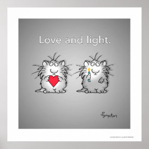 Póster Amor y luz por Sandra Boynton