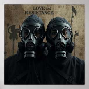 Póster AMOR Y RESISTENCIA Gráfica Contemporánea