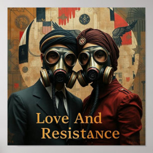 Póster AMOR Y RESISTENCIA Gráfico Americano Punjabi