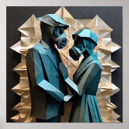 Póster AMOR Y RESISTENCIA Origami 3