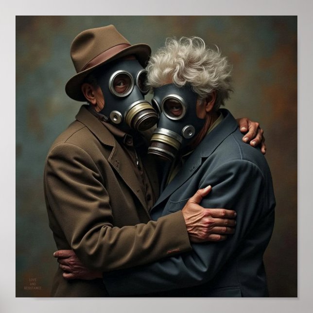 Póster AMOR Y RESISTENCIA Viejos románticos 2 (Frente)