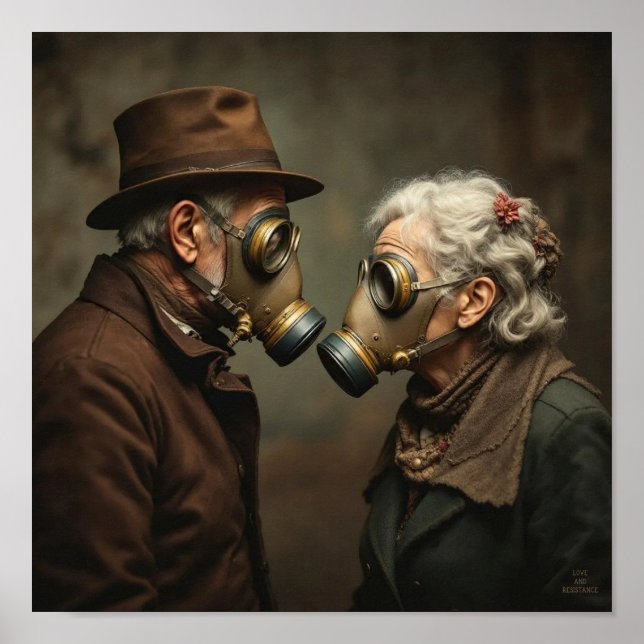 Póster AMOR Y RESISTENCIA Viejos románticos 3 (Frente)