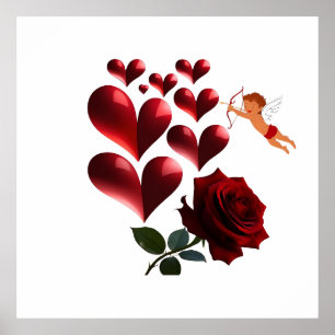 Póster Amor y romance - Especial del Día de San Valentín