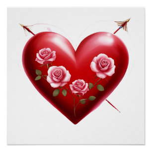 Póster Amor y romance - Especial del Día de San Valentín