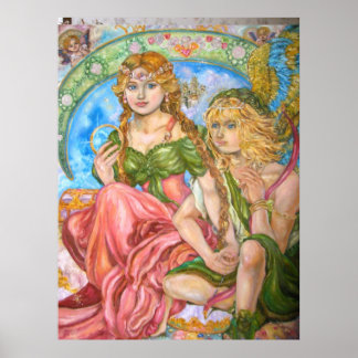 Póster Amor y una princesa.