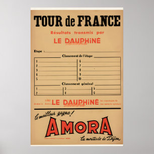 Póster Amora Tour de France - Dauphine Libre Original