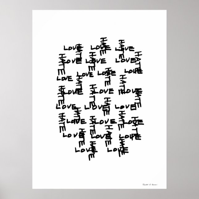 Póster AmorOdio (Frente)