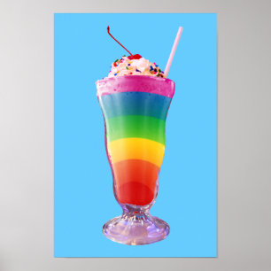 Póster Amortiguamiento con arco iris