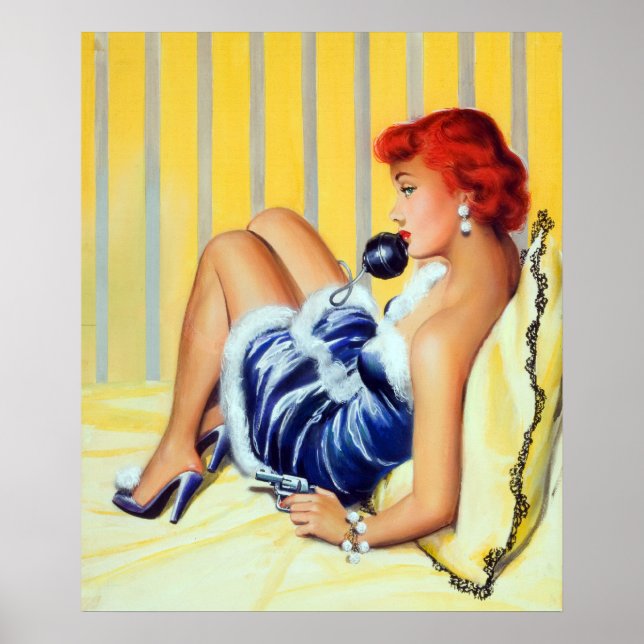 Póster Amortización de la cabeza roja de la pulpa (Frente)