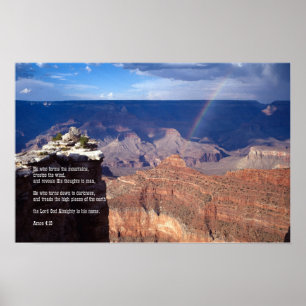 Póster Amos 4:13. Poster