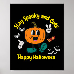 Póster & Calabaza de Halloween de corte