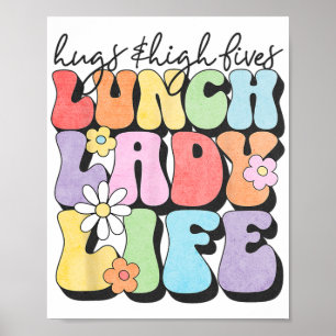 Póster & High Fives Lunch Lady Vibes Apreciación en l