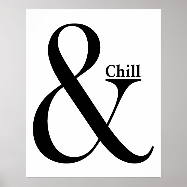 Póster Ampersand Chill (Frente)