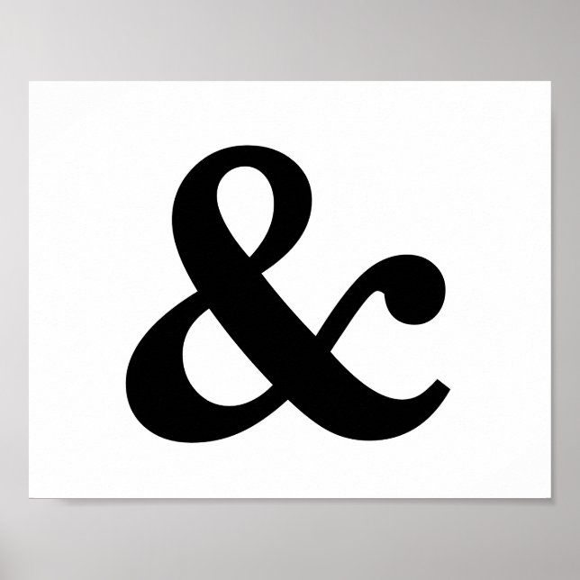 Póster Ampersand Frameable 8" x 10" Poster (Frente)