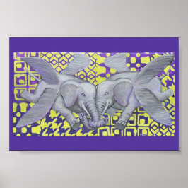 Póster Ampliación de la foto de las cuatro alas