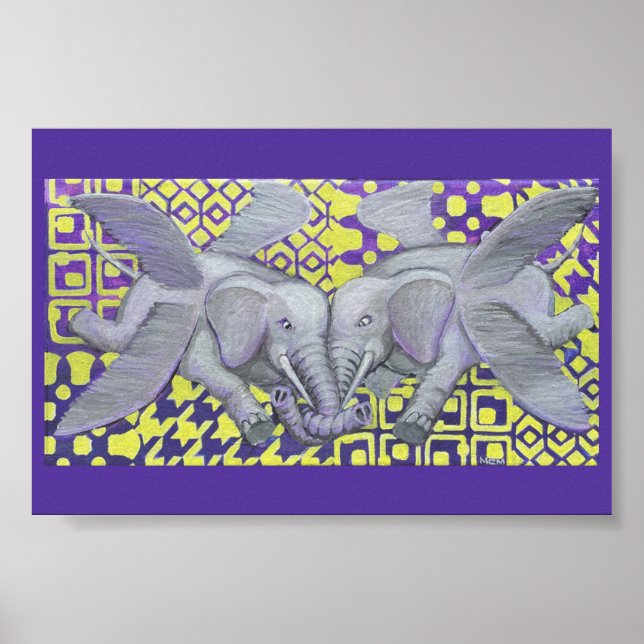 Póster Ampliación de la foto de las cuatro alas (Frente)