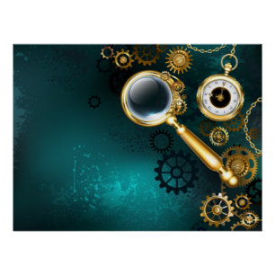 Póster Ampliador en estilo Steampunk