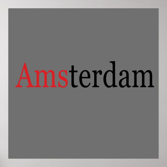 Póster Ámsterdam (Frente)