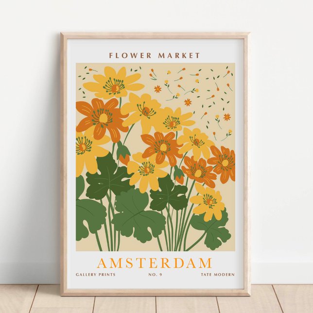 Póster Amsterdam Flower Market Botanical (Subido por el creador)