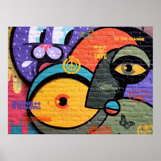 Póster Amsterdam Graffiti (Frente)