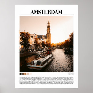 Póster Amsterdam - Holanda