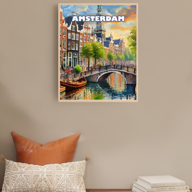 Póster Amsterdam, joyau des Pays-Bas aux mille canaux (Subido por el creador)