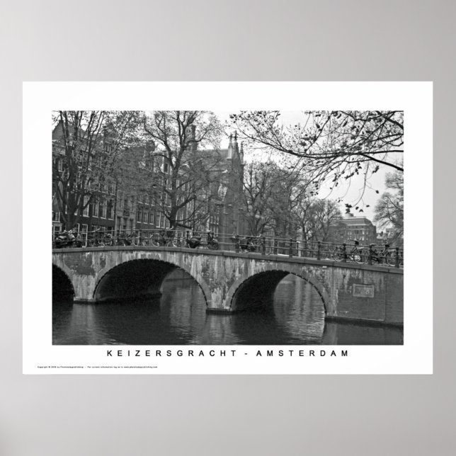 Póster Amsterdam - Keizersgracht (Frente)