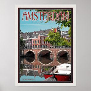 Póster Amsterdam - Keizersgracht-RGrachtCentrum
