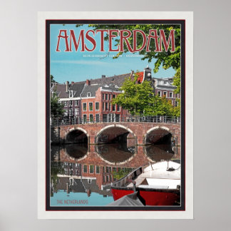 Póster Amsterdam - Keizersgracht-RGrachtCentrum