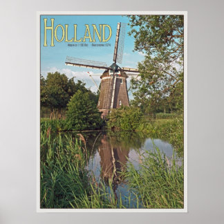 Póster Amsterdam - Molino de viento De 1100 Roe