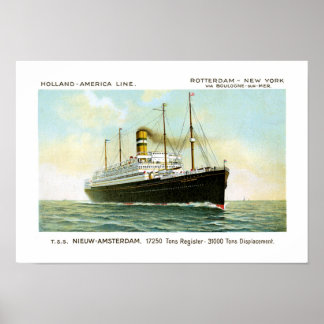 Póster Ámsterdam Nieuw de 1906