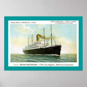 Póster Ámsterdam Nieuw de 1906