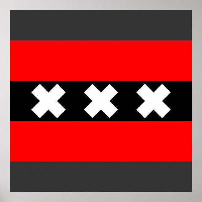 Póster Ámsterdam, Países Bajos (Frente)