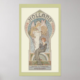 Póster Ámsterdam, Poster del Art Nouveau holandés