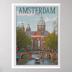 Póster Amsterdam - Sint Nicolaaskerk