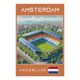 Póster Amsterdam Stadium - Netherlands Ecological Design