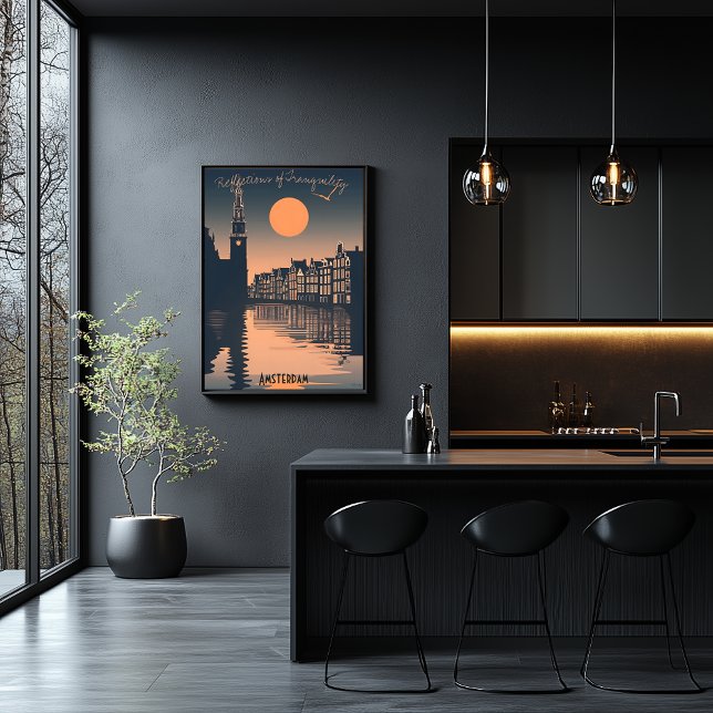 Póster Amsterdam Sunset - Reflexiones de Canal Silhouette (Subido por el creador)