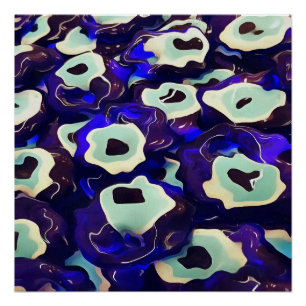 Póster Amulet Bizarre Art en forma de ojo de Boncuk turco