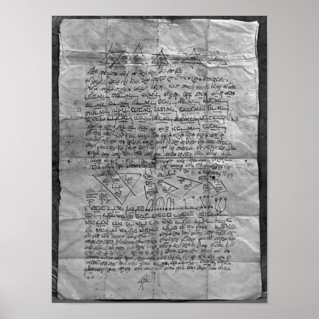 Póster Amulet cabalista (Frente)