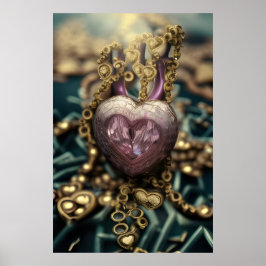 Póster Amulet Crystal Heart
