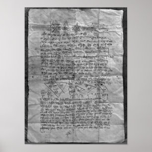 Póster Amuleto cabalístico