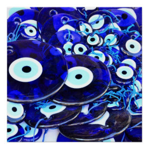 Póster Amuletos de Blue Evil Eye