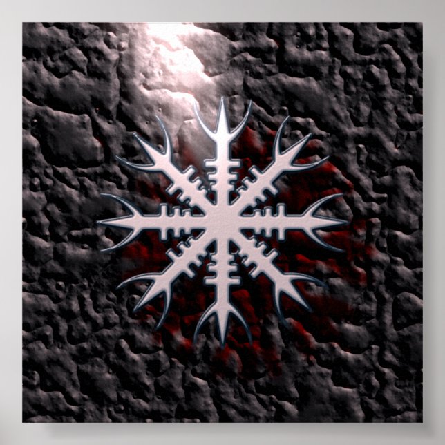 Póster Amulett Aegishjalmur de Wikinger para ver el encan (Frente)