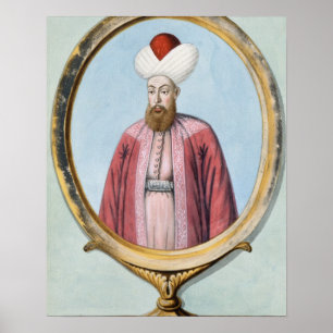Póster Amurath (Murad) I (1319-89), Sultán 1359-89, de