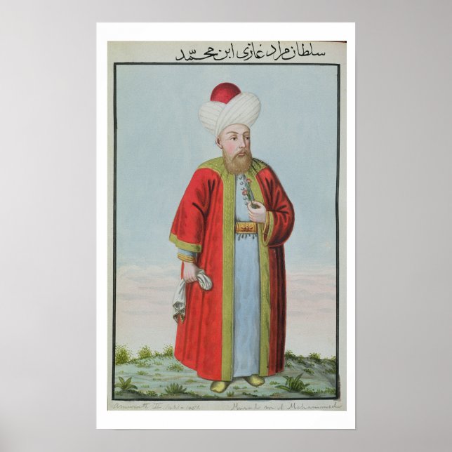 Póster Amurath (Murad) II (1404-51) Sultan 1421-51, from (Frente)