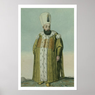 Póster Amurath (Murad) III (1546-95) Sultán 1574-95, de