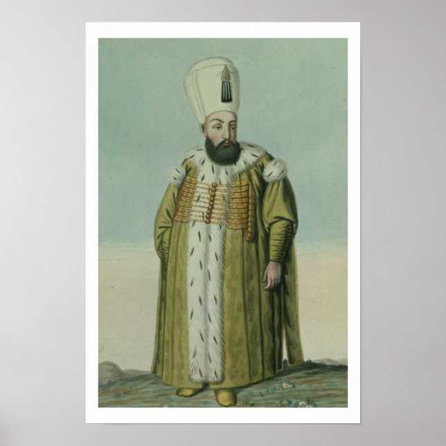 Póster Amurath (Murad) III (1546-95) Sultán 1574-95, de (Frente)